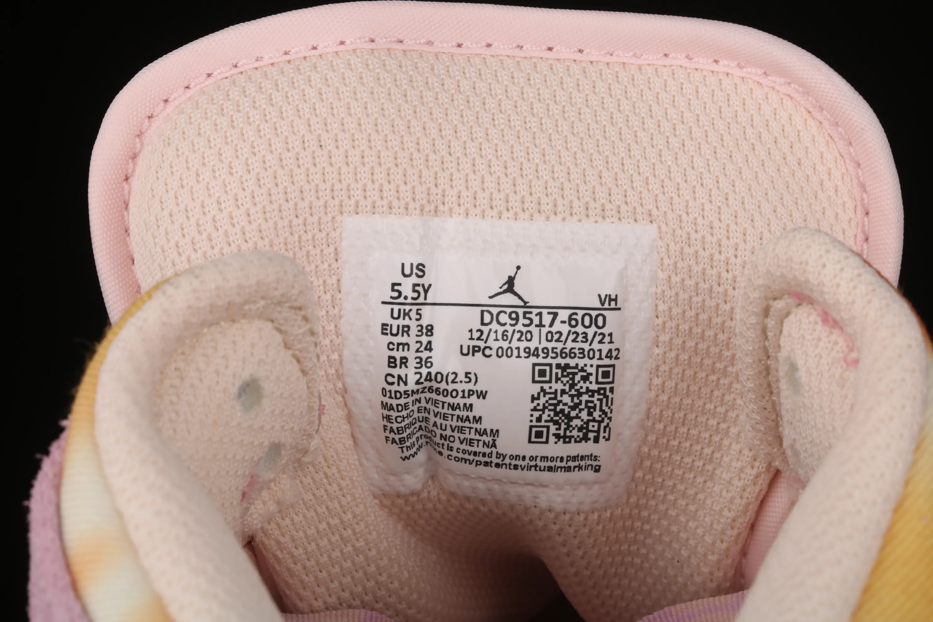 All categories Air Jordan Jordan series basketball shoes Air Jordan 1 Mid G version pure original Air Jordan 1 Mid AJ1 Joe 1 girl powder China basketball shoes DC9517-600